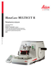 Leica HistoCore MULTICUT R Gebruiksaanwijzing