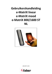 Faber e-MatriX mood 800/500 RD Gebruikershandleiding