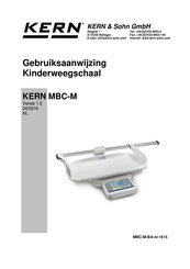 KERN and SOHN MBC 20K10M Gebruiksaanwijzing