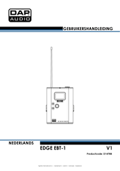 DAP Audio EDGE EBT-1 Gebruikershandleiding