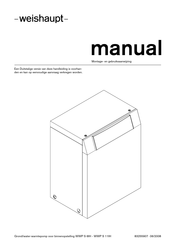 Weishaupt WWP S 6IH Montage- En Gebruiksaanwijzing