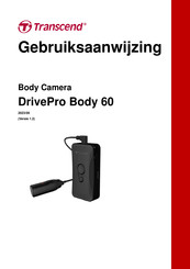 Transcend DrivePro Body 60 Gebruiksaanwijzing