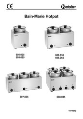 Bartscher 607.035 Gebruiksaanwijzing