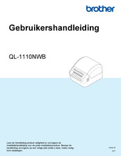 Brother QL-1110NWB Gebruikershandleiding