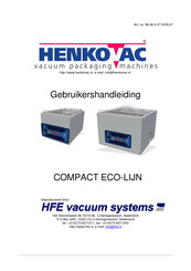 HFE vacuum systems Henkovac Compact MINI ECO Gebruikershandleiding