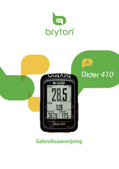 Bryton Rider 410 Gebruiksaanwijzing