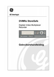 GE Interlogix DVMRe StoreSafe Gebruikershandleiding