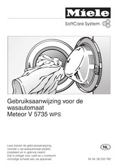 Miele Meteor V 5735 WPS Gebruiksaanwijzing