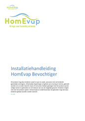 HomEvap Bevochtiger Installatiehandleiding