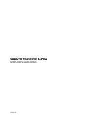Suunto TRAVERSE ALPHA Gebruikershandleiding