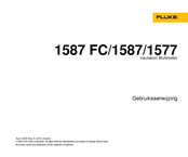 Fluke 1587 FC Gebruiksaanwijzing