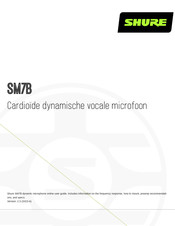 Shure SM7B Bedieningshandleiding