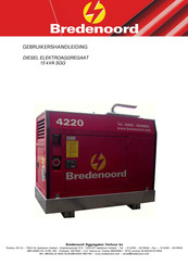 Bredenoord 15 kVA SGG Gebruikershandleiding