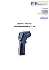 PCE Instruments 777N Gebruiksaanwijzing