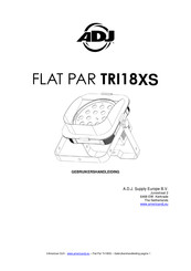 ADJ Flat Par Tri18 Gebruikershandleiding