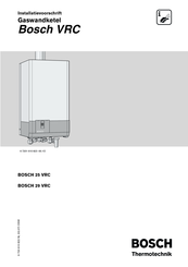 Bosch 29 VRC Installatievoorschrift