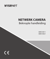 Wisenet QND-8021 Beknopte Handleiding