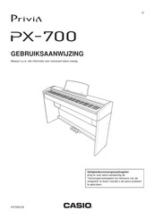 Casio Privia PX-700 Gebruiksaanwijzing