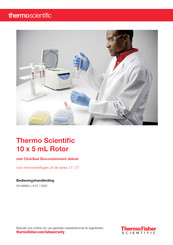 Thermo Scientific 10 x 5 mL Rotor Bedieningshandleiding