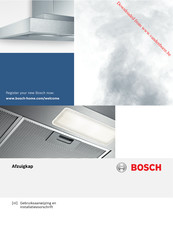 Bosch DFL064W53B/01 Gebruiksaanwijzing En Installatievoorschrift