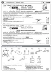 Meccanica Fadini JUNIOR 633 Handleiding