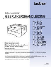 Brother HL-2240D Gebruikershandleiding