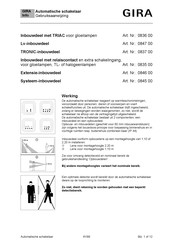 Gira 0845 00 Gebruiksaanwijzing