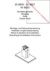 AEG DI 8821 Installatie- En Gebruiksaanwijzing