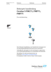 Endress+Hauser Cerabar S PMP71 Handleiding