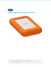 LaCie Rugged Thunderbolt USB-C Gebruikershandleiding