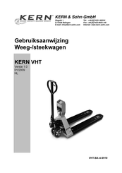 KERN VHT Series Gebruiksaanwijzing