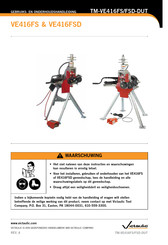 Victaulic VE416FS Gebruiks- En Onderhoudshandleiding
