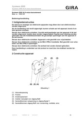 Gira 0303 00 Bedieningshandleiding