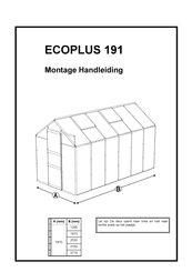 Tuinkas ECOPLUS 191 Montagehandleiding