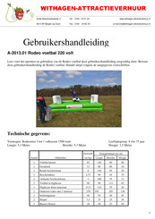 Withagen-Attractieverhuur A-2013.01 Gebruikershandleiding