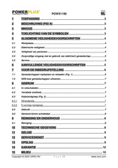 Powerplus POWX1190 Gebruiksaanwijzing