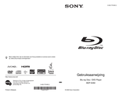 Sony BDP-S350 Gebruiksaanwijzing