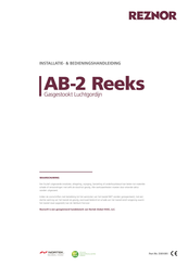 Reznor AB-2 Reeks Bedieningshandleiding