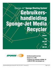 Sponge-Jet Recycler 50E-CE Gebruikershandleiding