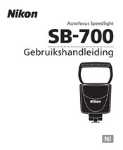 Nikon SB-700 Gebruikershandleiding