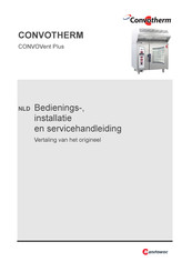 CONVOTHERM CONVOVent Plus Series Handleiding