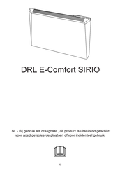 DRL E-Comfort SIRIO Gebruikershandleiding