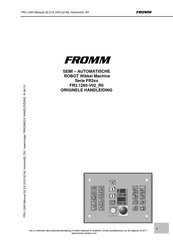 Fromm FR3.1265-V02 R0 Originele Handleiding