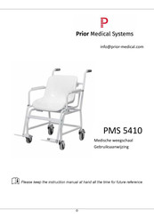 Prior PMS 5410 Gebruiksaanwijzing