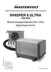 Mastervolt WHISPER 6 ULTRA Gebruikershandleiding