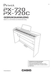 Casio Privia PX-720 Gebruiksaanwijzing