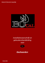 Bocal A98 VR/00 Installatievoorschrift En Gebruiksaanwijzing