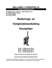 Ballario & Forestello A9/A10 - V-OR/EM Handleiding