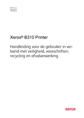 Xerox B310 Handleiding Voor De Gebruiker