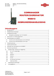 COWMANAGER WIB910 Gebruikershandleiding